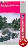 Aviemore, Granton & Cairngorm Mountains OS Landranger Map