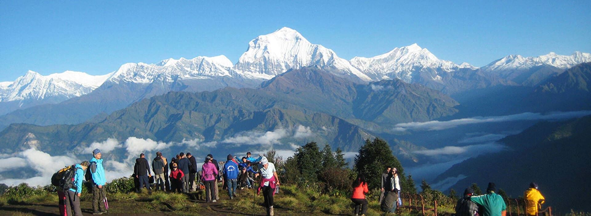 Dhaulagiri I and Tukuche Peak from Poon Hill