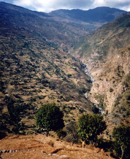 Terraced Hillsides around Bung