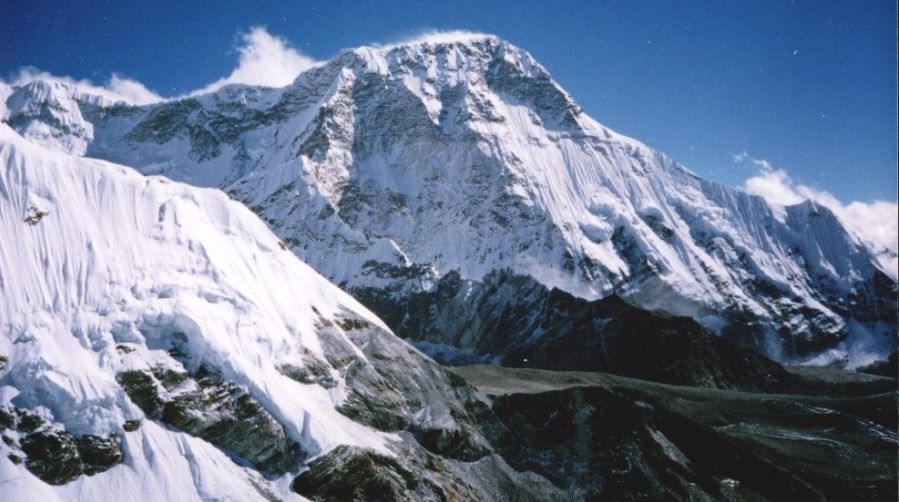 Chamlang on ascent of Rock Peak above Hongu Valley