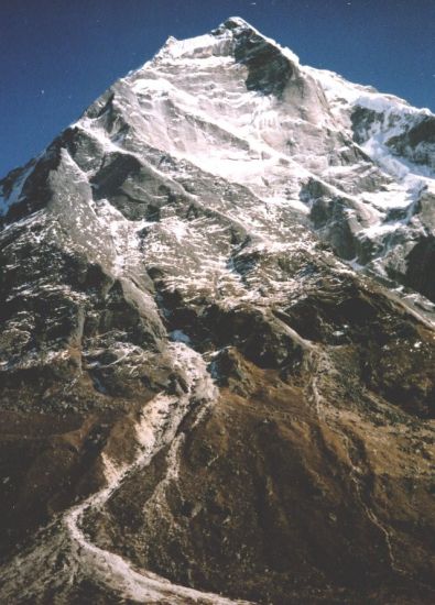 Mera West Peak from Hinku Valley