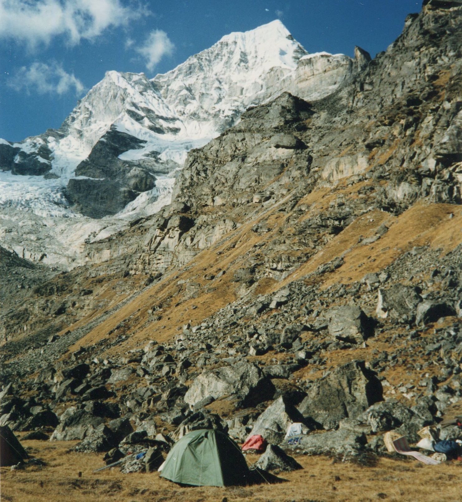 Camp in Hongu Valley beneath Peak 41