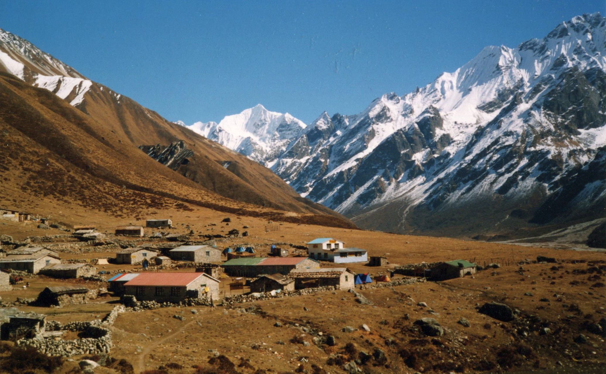 Kyanjin Village and Mt.Ganshempo