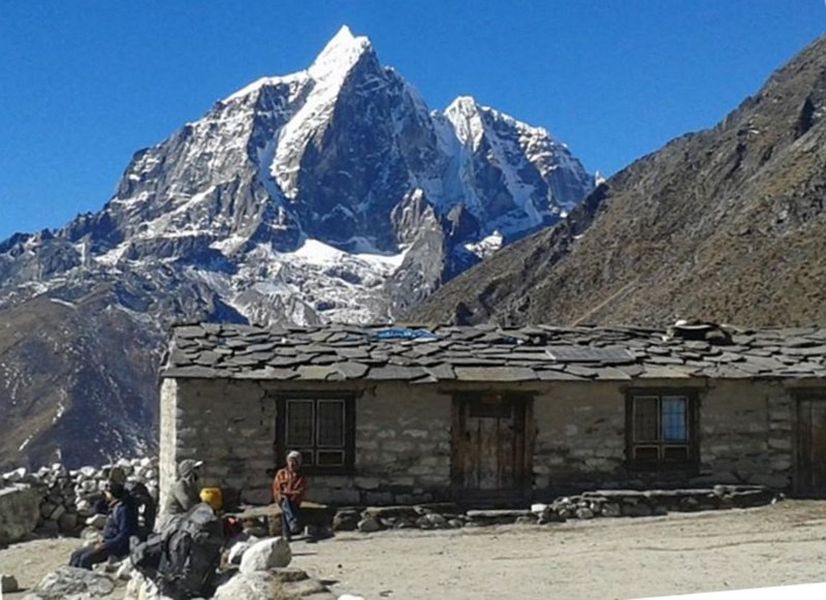 Mount Taboche on route to Everest Base Camp