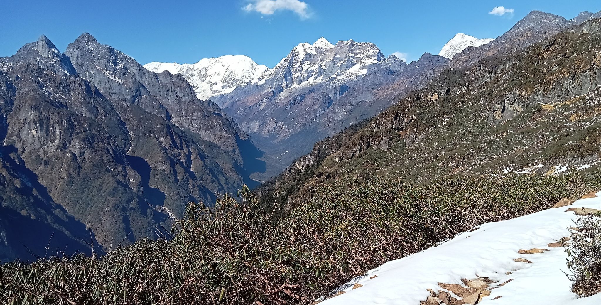 Chamlang on ascent to Shipton La