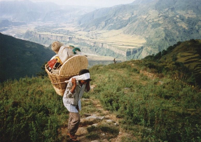 Seti Khola Gorge on ascent to Chyanglung Hill