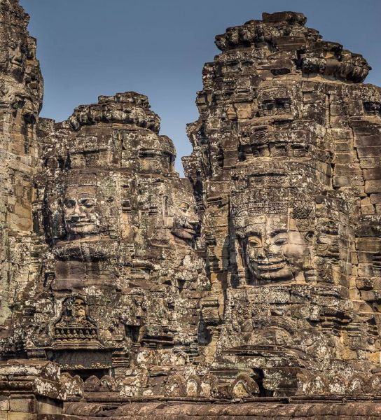 Bayon Temple in Angkor Thom in northern Cambodia