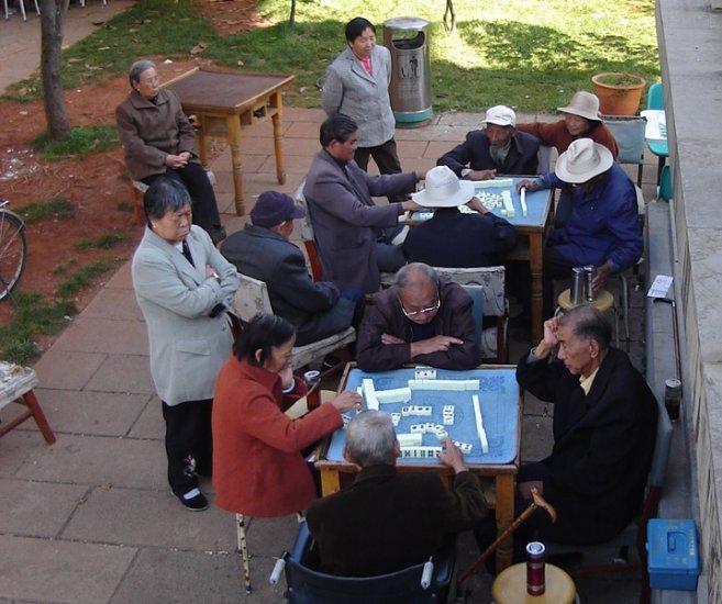 Mahjong School at the East Pagoda