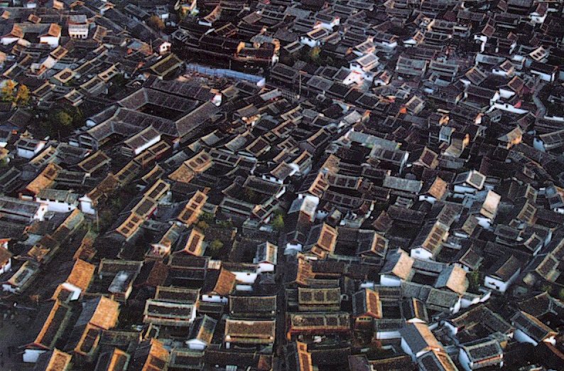 Congested Rooftops of Lijiang Old City