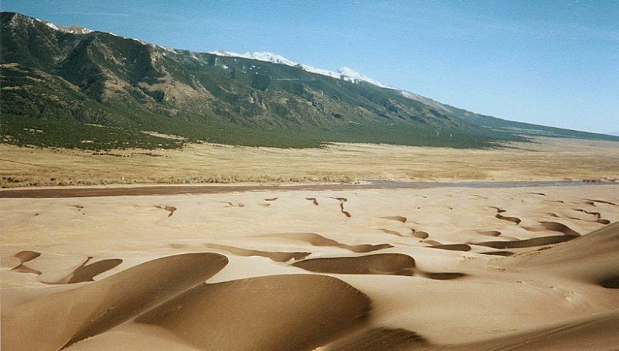 Sangre de Cristo mountains from The Great Sand Dunes