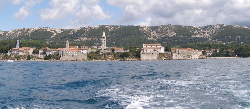 Rab Town on Rab Island in the Kvarner Gulf