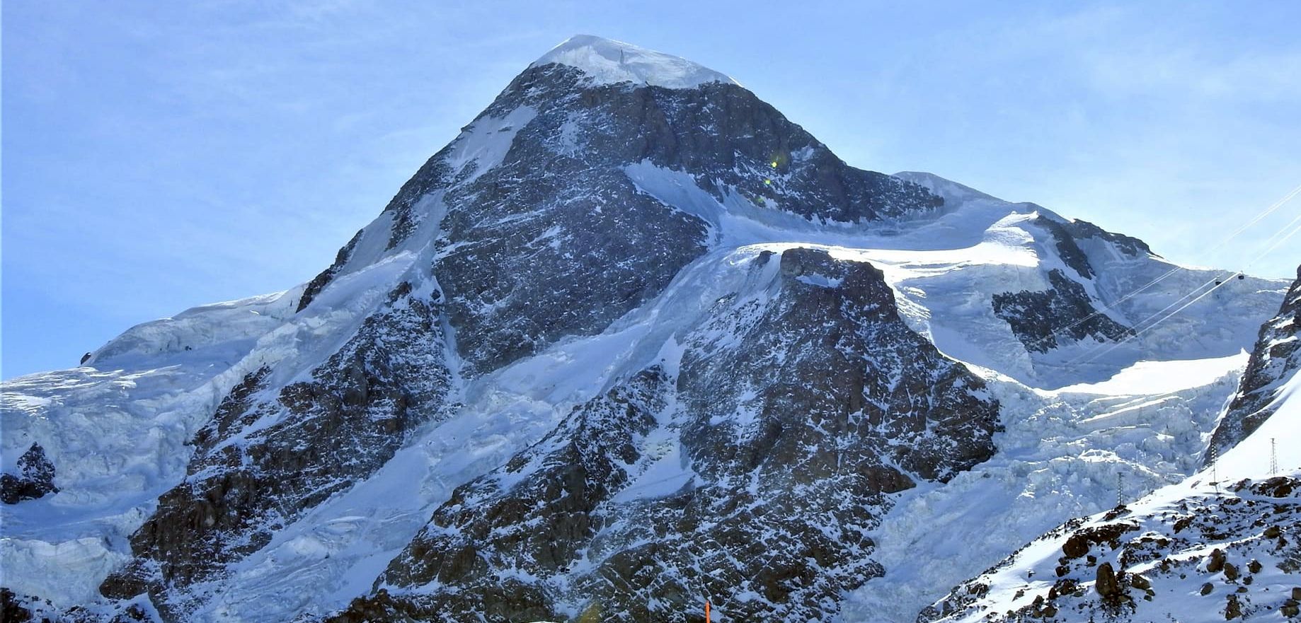 Breithorn above Zermatt in the Swiss Alps