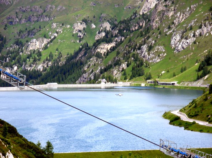 Lago Fedaia in the Italian Dolomites