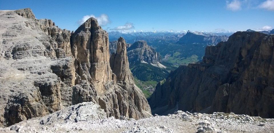 On ascent of Pic Boe in the Italian Dolomites