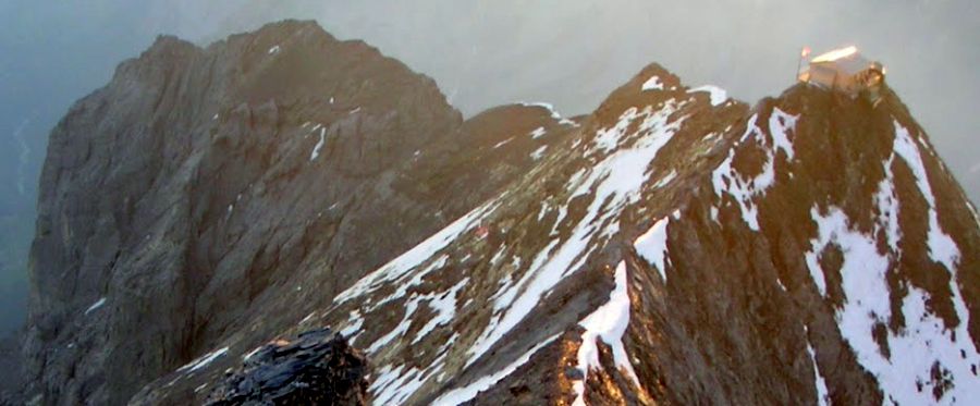 The Eiger - Mittellegi Ridge and North Face in the Bernese Oberlands of the Swiss Alps