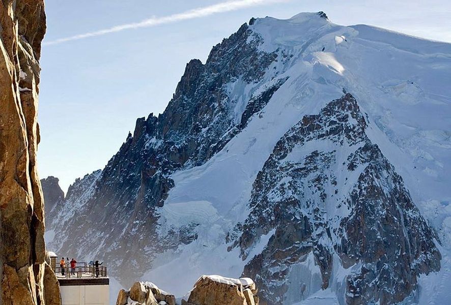 Mont Blanc du Tacul from Aiguille du Midi