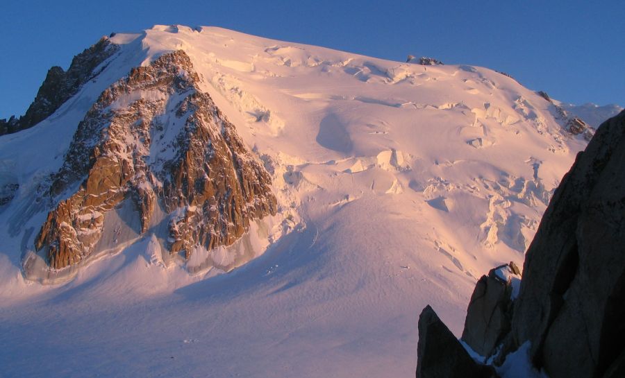 Sunset on Mont Blanc du Tacul