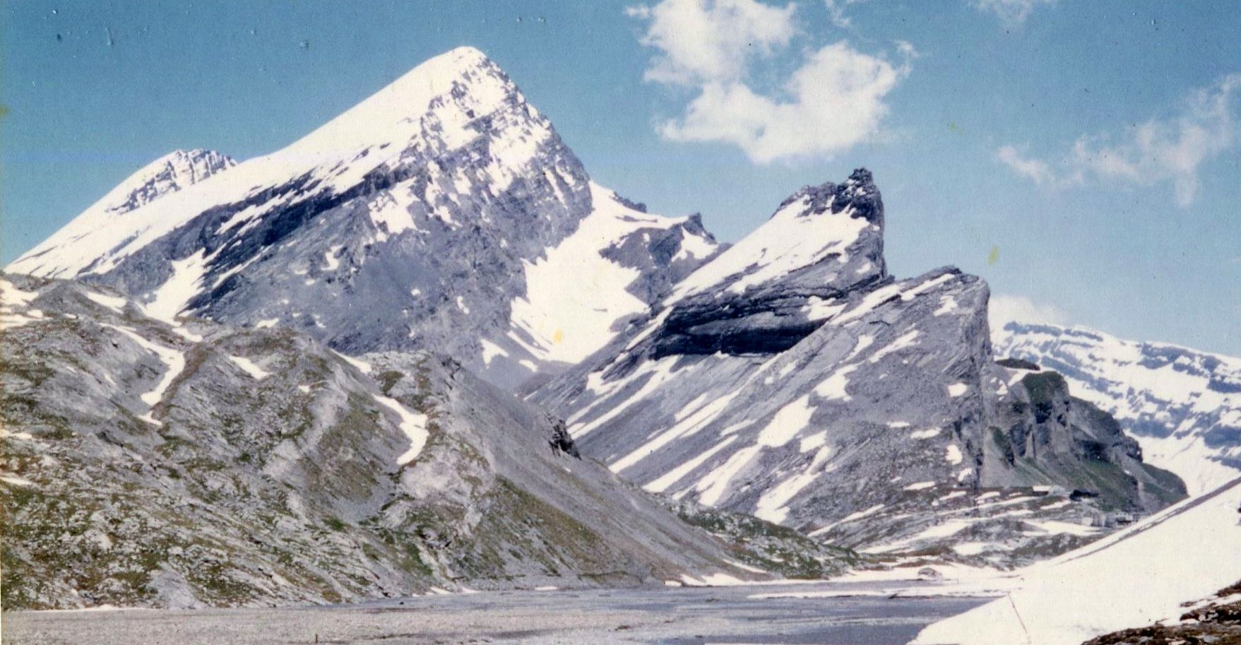 Rinderhorn from Lammern hut in the Bernese Oberland region of the Swiss Alps