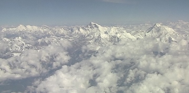 Aerial view of Mount Everest