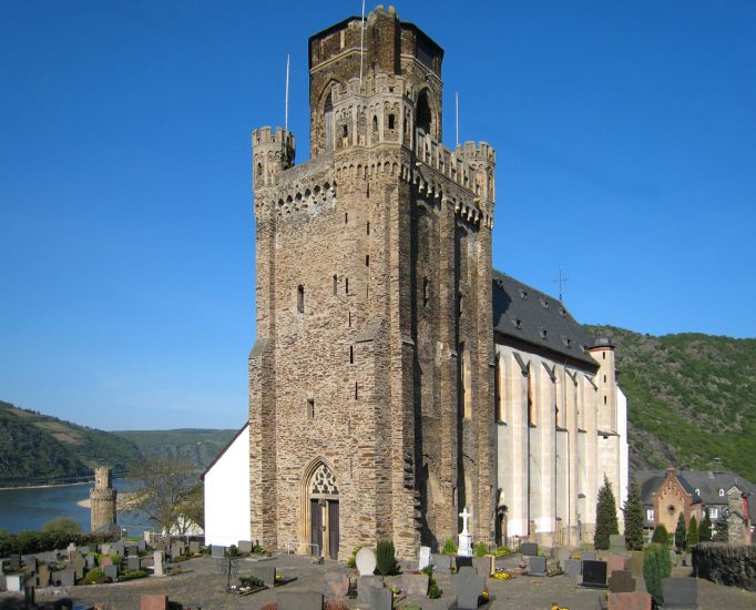 St. Martin's Church at Oberwesel in Germany