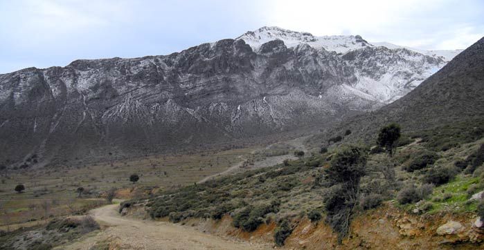 Dhikti Mountains on the Greek Island of Crete