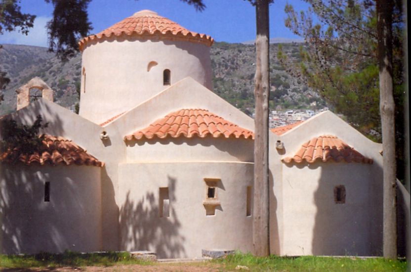 Panagia Kera Church in Dhikti Mountains above Agios Nikolaos on the Greek Island of Crete