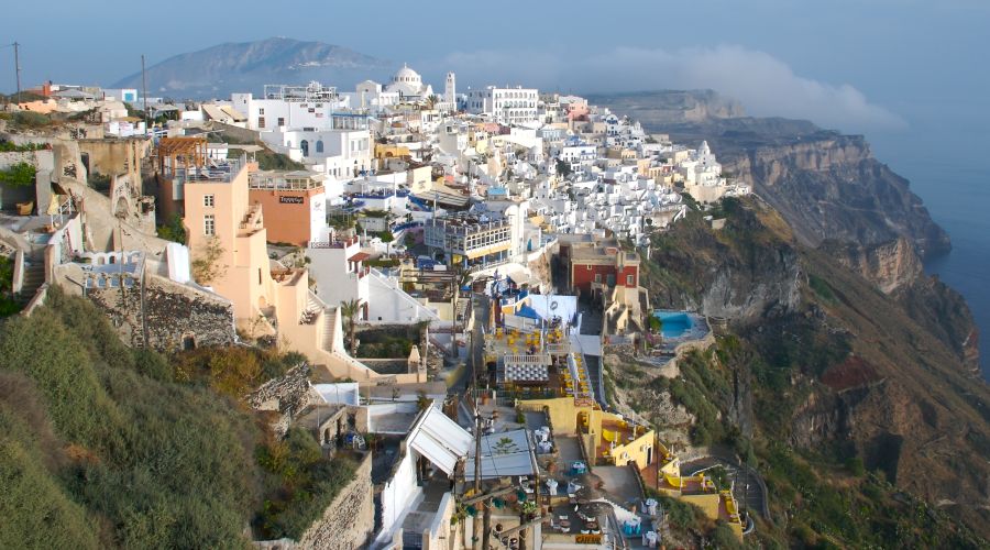 Santorini in the Cycladic Islands of Greece