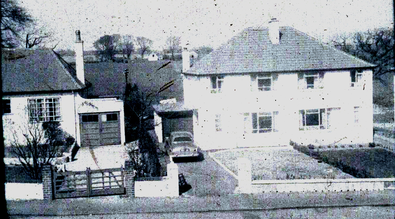 Semi-detached villas in North Grange Road in 1956