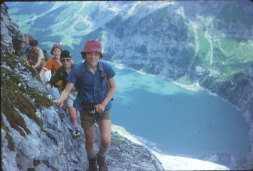 Oeschinensee on ascent to the Frundenhut