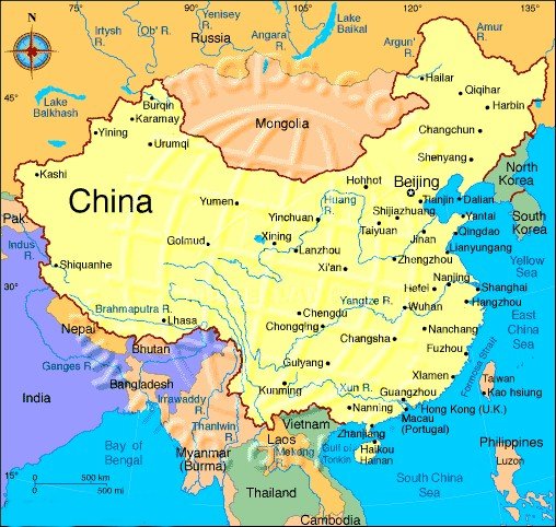 Map of China