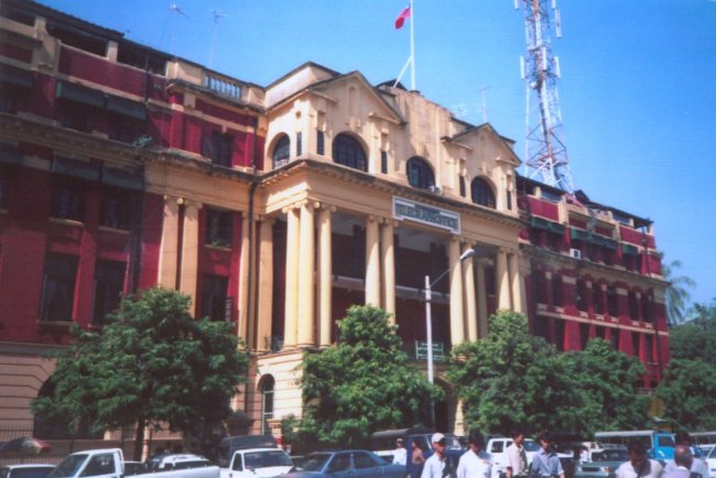 Telegraph Office in Yangon ( Rangoon ) in Myanmar ( Burma )