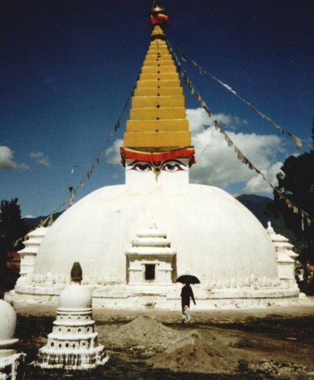 Stupa at Chabhil ( Chabahil ) in Kathmandu