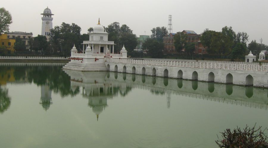 Rani Pokhari and Clock Tower in Kathmandu