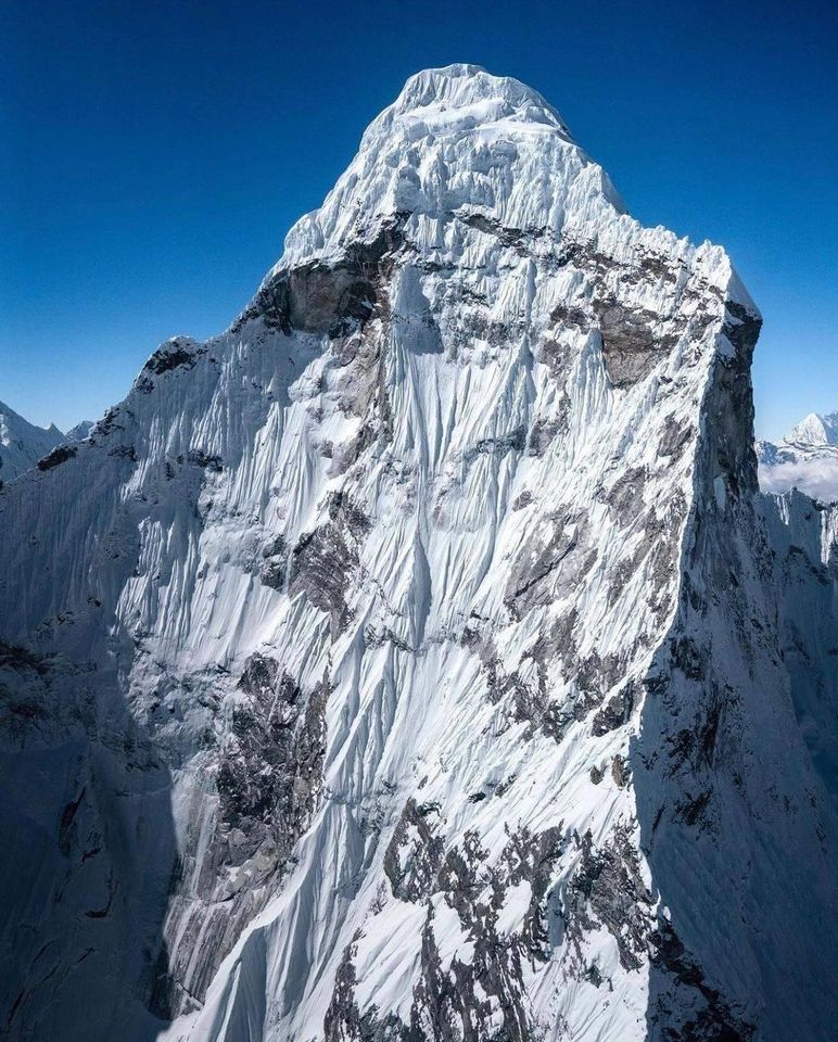 Ama Dablam above Imja Khosi Valley in the Khumbu Region of the Nepal Himalaya