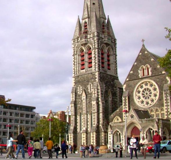 Cathedral Square in Christchurch