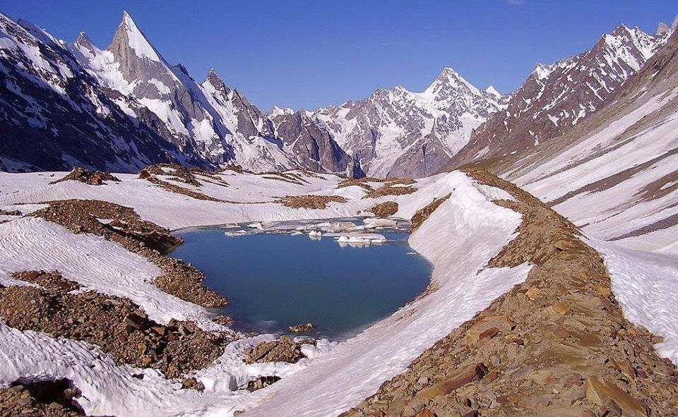 Laila Peak ( 6985m ) in the Hushe Valley near the Gondogoro glacier in the Karakorum Mountains of Pakistan