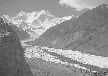 The Seven Thousanders - Disteghil Sar ( 7885m ) in the Karakorum Mountains of Pakistan - the world's twentieth highest mountain