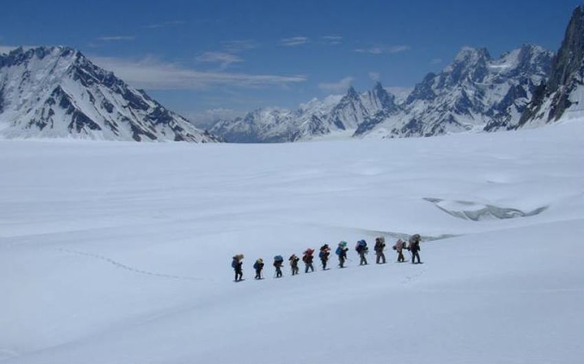 Snow Lake in the Pakistan Karakoram