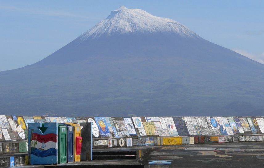 Mount Pico in the Azores of Portugal