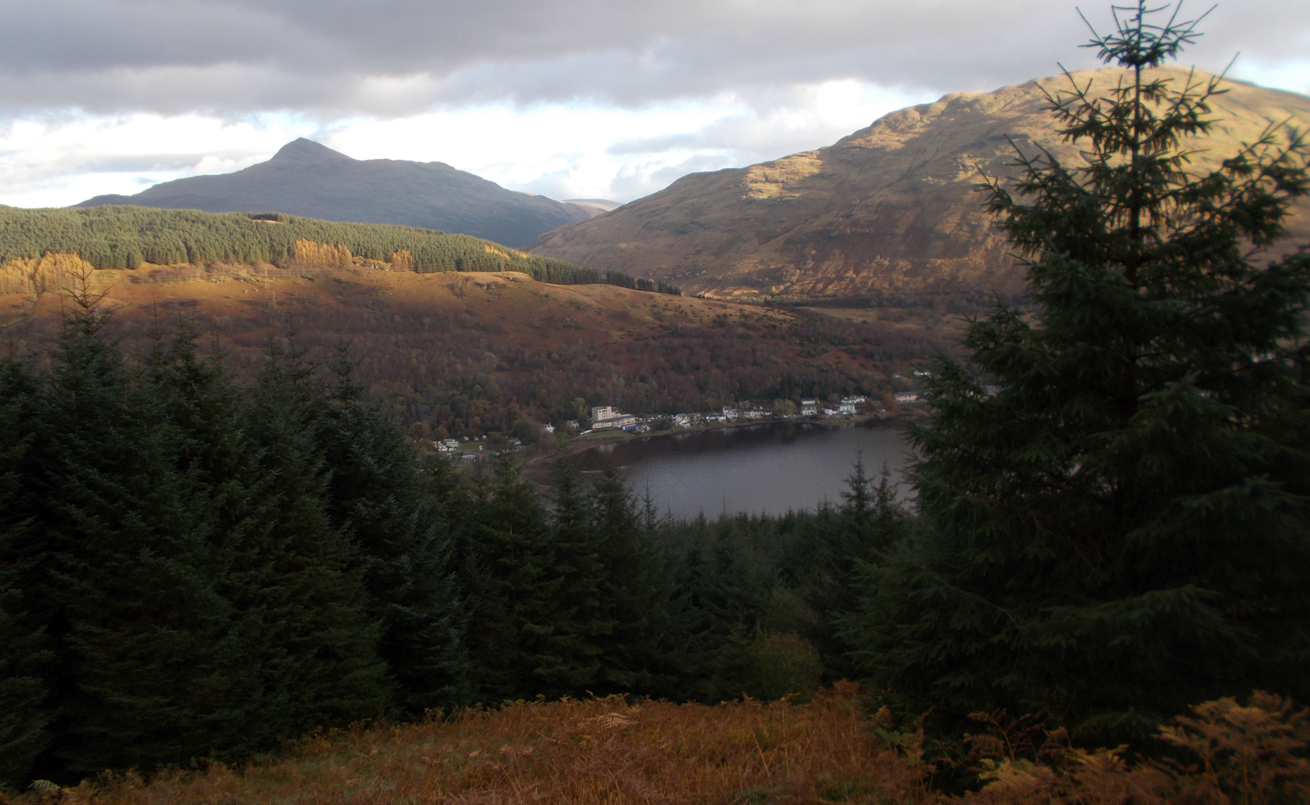 Arrocher and Loch Long beneath Ben Lomond and Ben Reoch