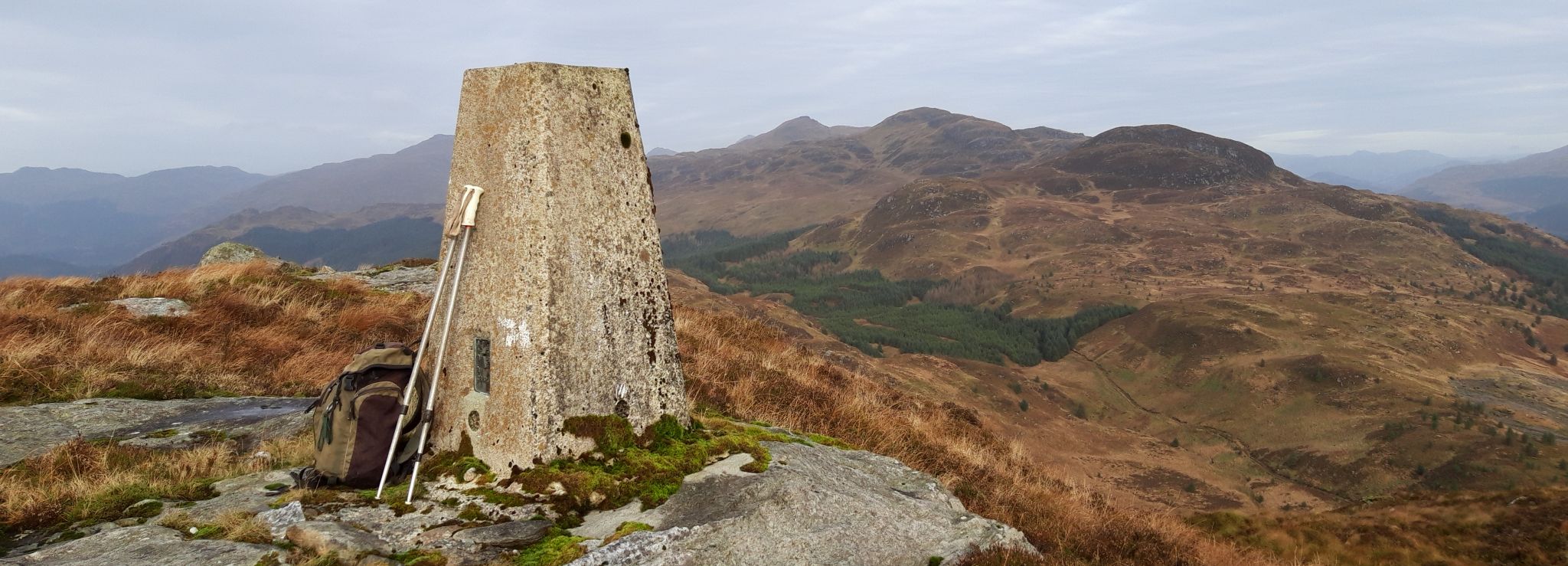 Cnoc Coinnich, Beinn Reithe and The Saddle from Clach Bheinn