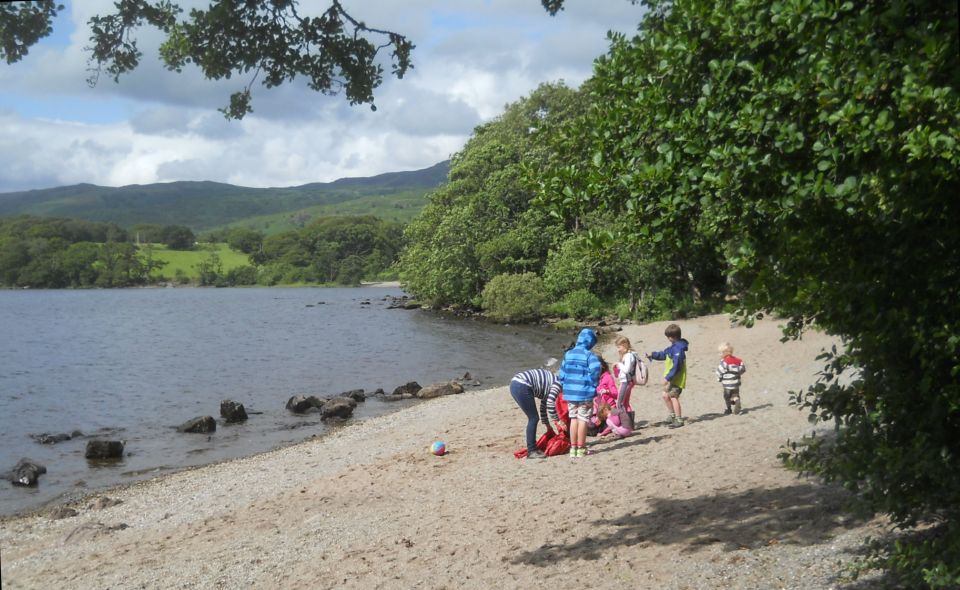 Sandy beach on Loch Lomond