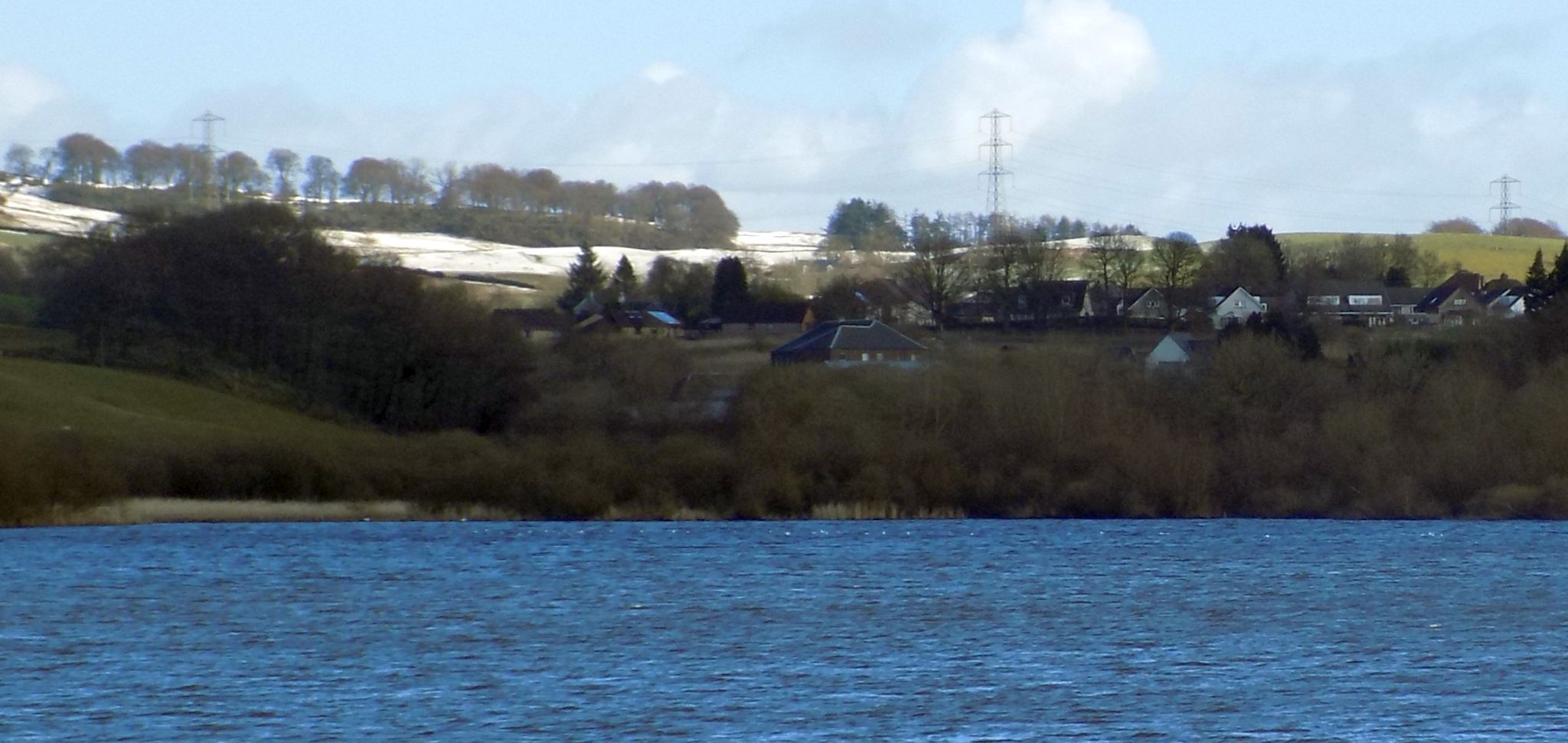 Banton Village above Banton Loch