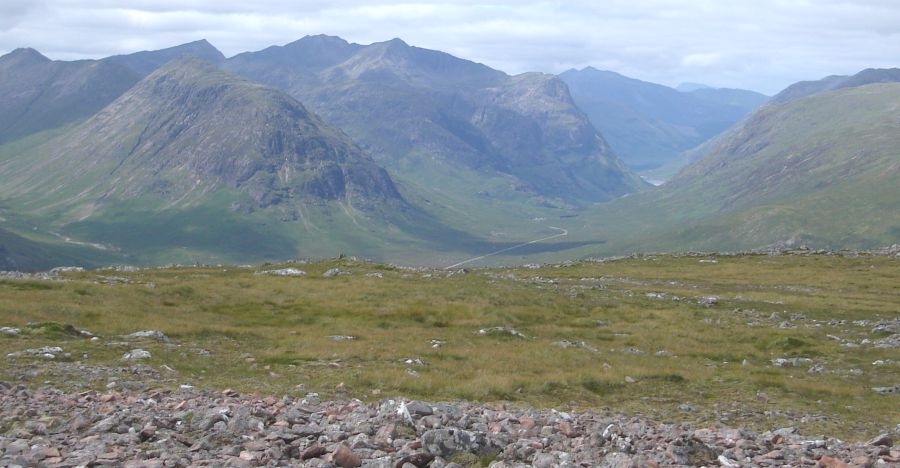 Glen Coe from summit of Beinn a Chrulaiste