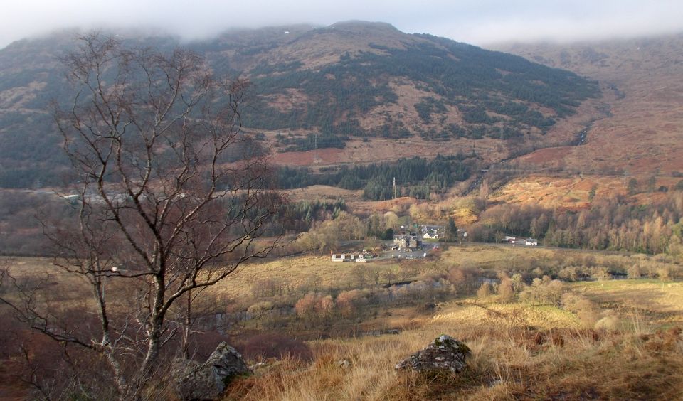 Drovers Inn at Inverarnan on ascent to Beinn Chabhair