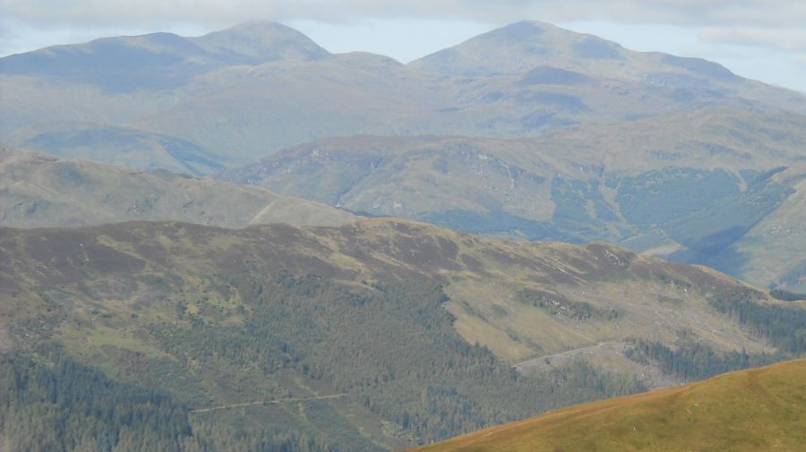 Stob Binnein and Ben More from Beinn Each