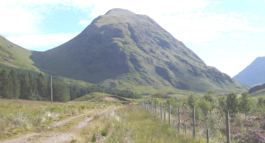 Stob Dubh from the North in Glen Etive off Glencoe