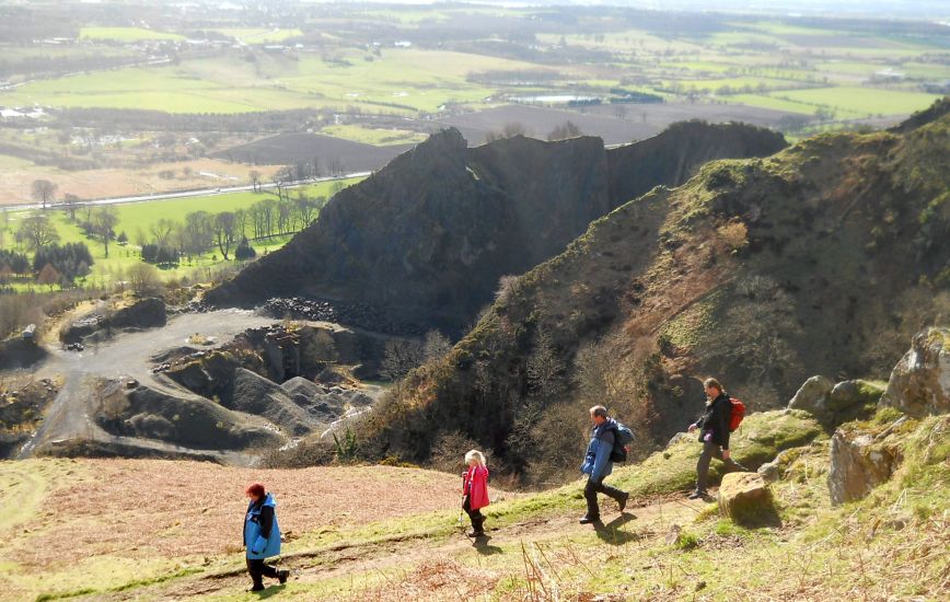 Quarry at Tillicoultry on descent of Mill Glen