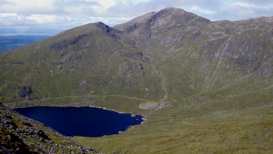 Ben Cruachan above the Cruachan Reservoir from the Corbett Beinn a'Bhuiridh