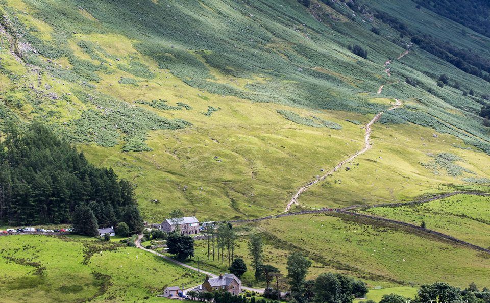 Route up Ben Nevis from Achintee Farm